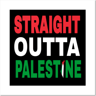 Straight Outta Palestine- Front Posters and Art